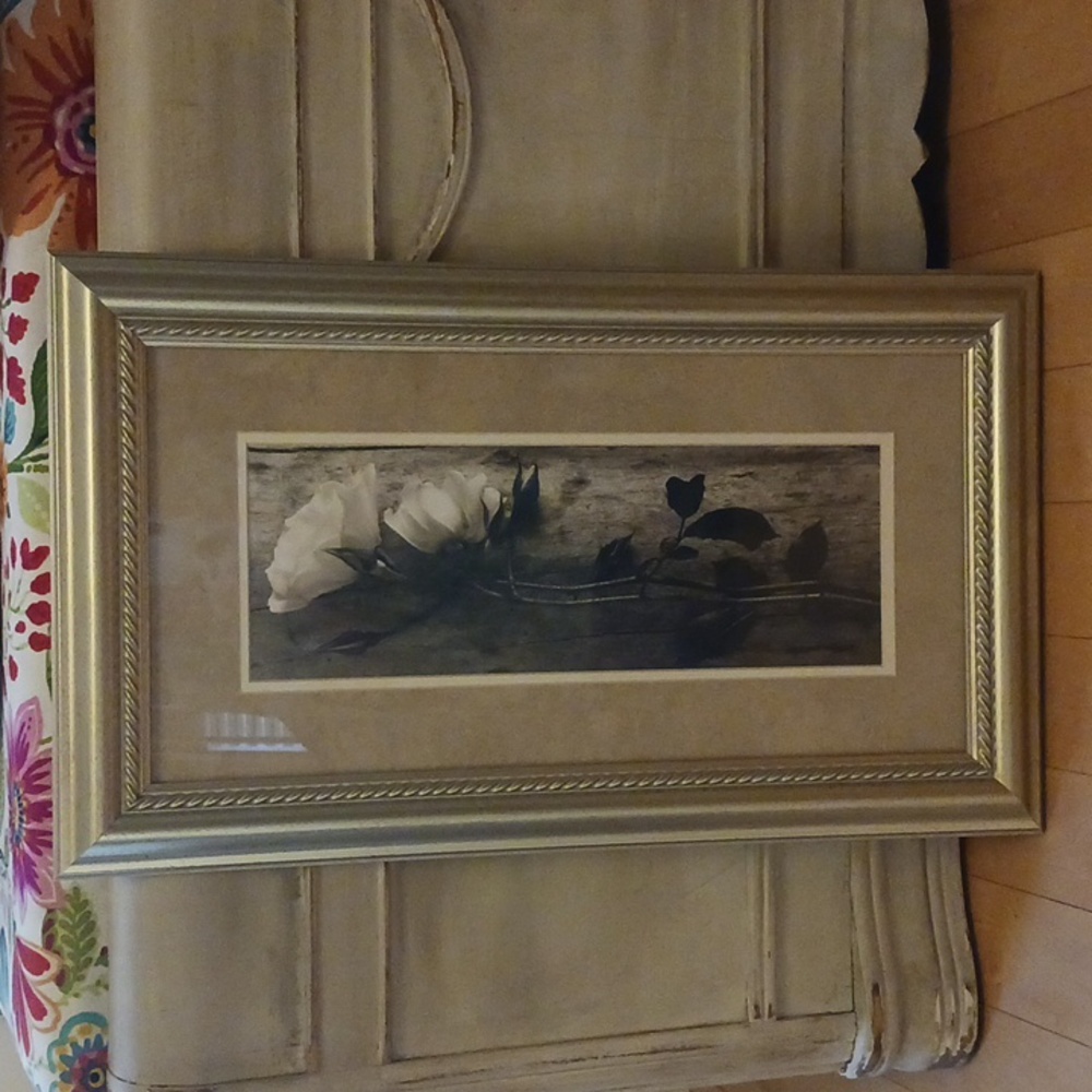 Framed photography art.